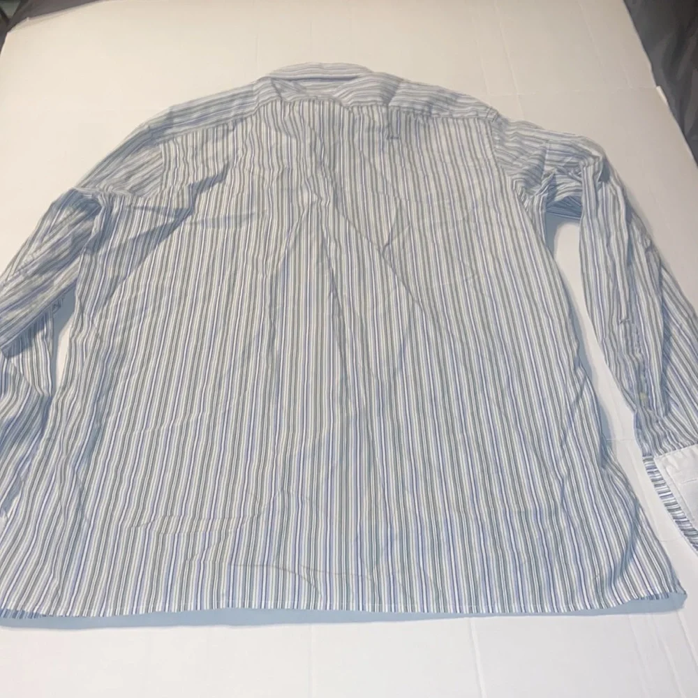 Banana Republic slim fit button down striped shirt size 16-16 1/2 L
